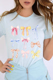 Bow Ribbon Collage Girl Era Graphic T Shirts