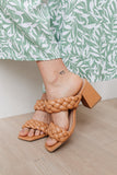 Maya Braided Heels in Tan