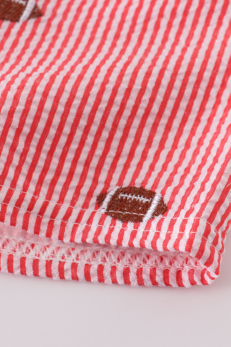 Black stripe I love UGA embroidery football set